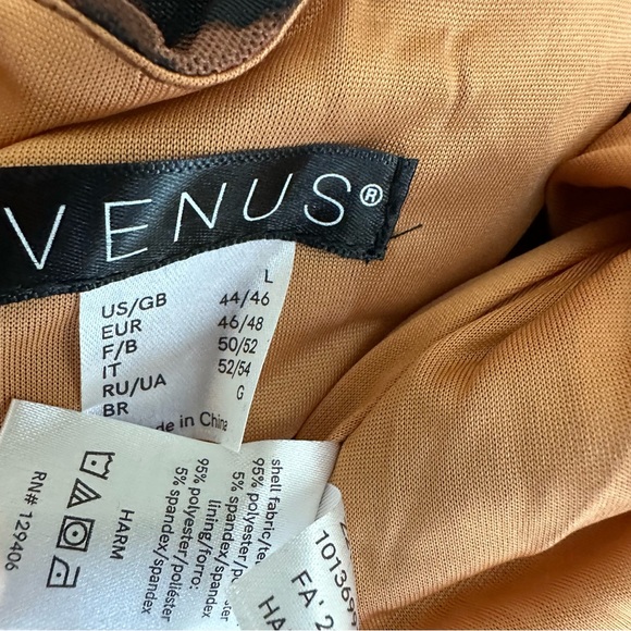 Venus Animal Print Cinch Waist Long Sleeve Top Size Large - Picture 7 of 7